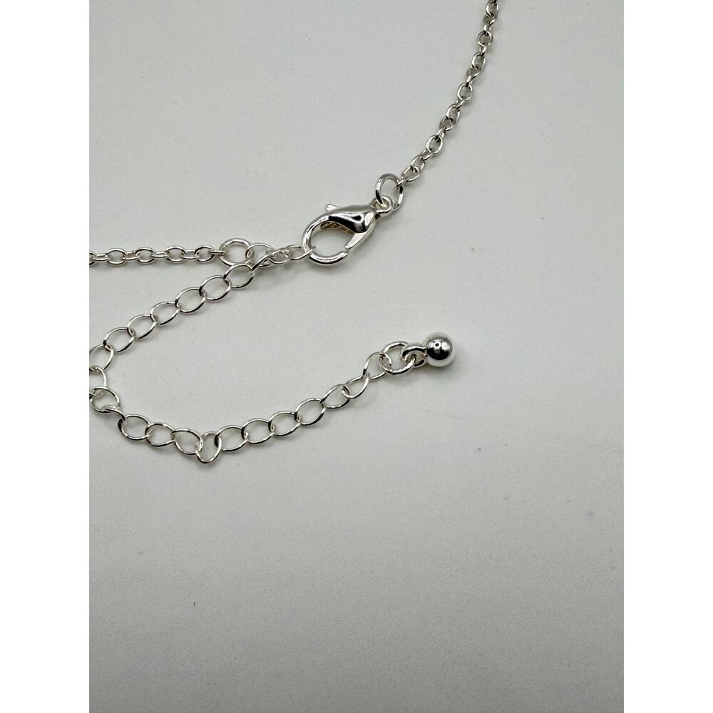 Silver Filigree Teardrop Pendant Necklace NWT - Picture 5 of 8
